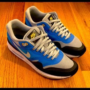 NIKE AIR MAX LUNAR1 SILVER WING & PHOTO BLUE - MEN SIZE US 8.5